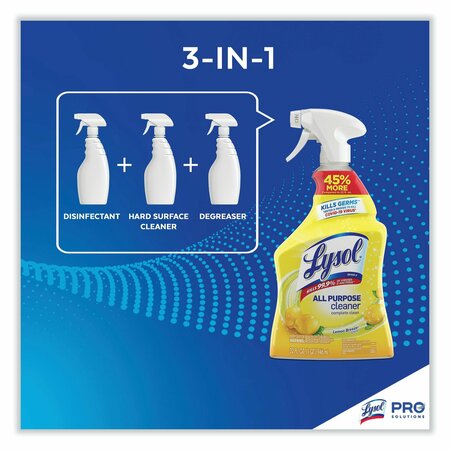 Lysol Cleaners & Detergents, Spray Bottle, Lemon Breeze®, 12 PK 19200-75352